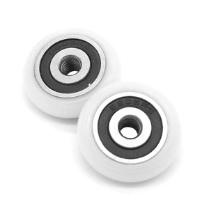 Roue <span class=keywords><strong>de</strong></span> <span class=keywords><strong>porte</strong></span> <span class=keywords><strong>de</strong></span> <span class=keywords><strong>douche</strong></span> en acier inoxydable 420, vis POM M6, poulie en plastique, 4x19x7.1mm, livraison gratuite - Product Image 3