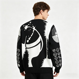 Felpe Personalizzate Bianche e Nere in Filati Core Spun per Uomo e Donna, Felpe in <span class=keywords><strong>Pile</strong></span> per Jogging e Allenamento - Product Image 2