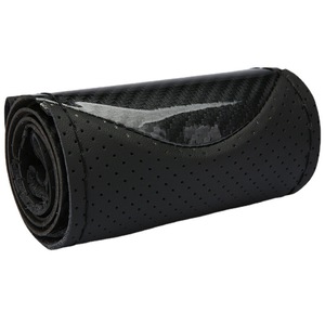 Housse de guidon <span class=keywords><strong>Amazon</strong></span> transfrontalière en <span class=keywords><strong>cuir</strong></span> microfibre Housses de <span class=keywords><strong>volant</strong></span> décoratives de voiture cousues à la main universelles quatre saisons - Product Image 4
