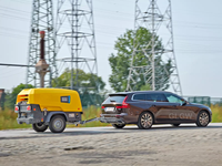 Atlas Copco XAS58 7bar 110 Cfm Démarreur portable à vis diesel avec compresseur d'air minier pour marteau perforateur