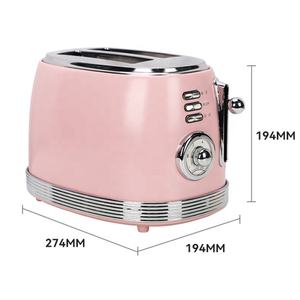 Aparato <span class=keywords><strong>de</strong></span> cocina <span class=keywords><strong>de</strong></span> alta calidad <span class=keywords><strong>de</strong></span> 850W, <span class=keywords><strong>tostadora</strong></span> <span class=keywords><strong>de</strong></span> <span class=keywords><strong>pan</strong></span> eléctrica automática Retro <span class=keywords><strong>Vintage</strong></span> <span class=keywords><strong>de</strong></span> 2 rebanadas para el hogar - Product Image 6