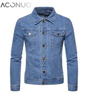 Veste en jean pour homme YAJIANUO 2022, taille personnalisée, coupe classique slim, avec logo sur le devant, veste en jean pour homme printemps