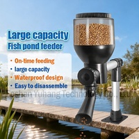 Distributeur automatique de nourriture pour poissons d'étang Jecod FD, moderne, programmable, quantitatif, pour poissons koï, grande capacité, ultra silencieux, boîte en plastique de 4 à 8 L