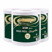 Papier toilette en rouleau maxi imprimé sur mesure, prix de gros d'usine chinoise, rouleau de papier toilette en pâte de bois vierge