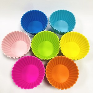 Moules à muffins ronds en silicone réutilisables, très vendus, arc-en-ciel, colorés, outils pour <span class=keywords><strong>cupcakes</strong></span>, qualité alimentaire, pour la cuisine, la pâtisserie, les moules à gâteaux - Product Image 6