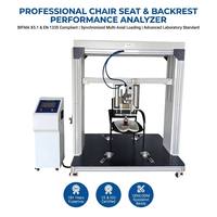 Machine de test de durabilité automatique pour sièges et dossiers de chaises, testeur de propriétés mécaniques pour laboratoire de meubles avec contrôle PLC