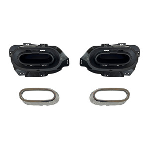 Juego de Puntas de Escape para Difusor Trasero de Mercedes-Benz Clase GLB X247 2020-2024, Acero Inoxidable, Estilo Deportivo - Product Image 1