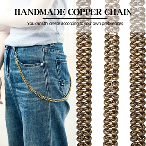 Nhà máy cung cấp nguyên rắn chuỗi đồng thau tinh tế trang trí dây chuyền đồ trang sức cho đồ trang sức phát hiện & thành phần Catena fai da TE - Product Image 4