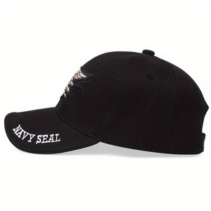 Wholesale Sporty All-Season Duckbill Baseball <b>Cap</b> with Embroidery Jersey Fabric <b>Waterproof</b> Fitted Design for Sun Protection - Product Image 2