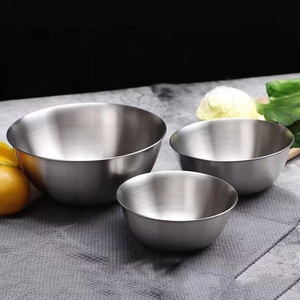Alta Qualidade Coreano Aço Inoxidável Saladeira Tigela De Mistura De Metal Polido Conjunto para Camping Incluindo Embalagem Da Caixa - Product Image 6