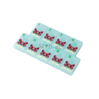 Jeu de Mahjong Moderne Personnalisé en Acrylique à Une Couche, Tuiles de Mahjong Américaines Sculptées, Tuiles en Acrylique Élégantes et Luxueuses Bleu Ciel Clair