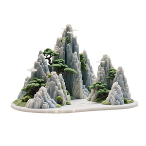 Tùy chỉnh 3D in địa hình núi Mold-Độ chính xác cao vách đá & thung lũng mô hình cho cảnh quan kiến trúc & sở thích dioramas - Product Image 4