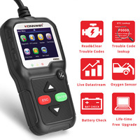 Konnwei KW680, lector de códigos automotriz superior, herramienta de escaneo de diagnóstico para sensor O2 y sistema EVAP con 2 años de garantía