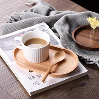 Plateau de service ovale en bois moderne - Écologique, durable, fait main pour le rangement des fruits et desserts, la présentation de cosmétiques et les cadeaux