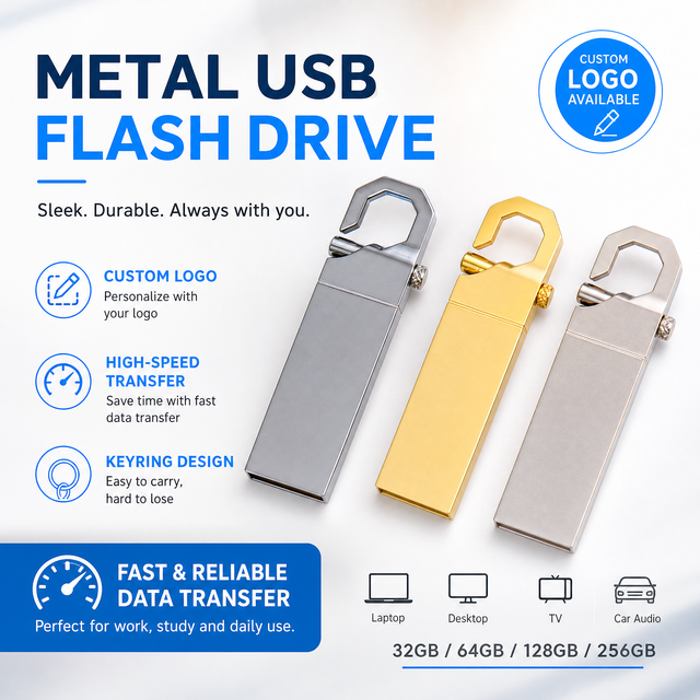 USB 2.0 3.0 Flash Memoria Drive 8gb Metal Hook Keychain Pendrive 16gb 32gb 64gb 128gb 3.0 Usb Stick Pen Thumb Drive Disk on Key