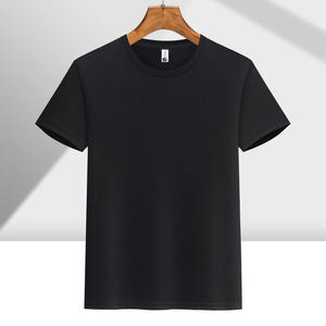 Camiseta Personalizada de Manga Corta Negra, 180g, Poliéster, Secado Rápido, Ropa de Trabajo, Ropa Informal - Product Image 1
