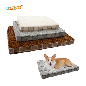 Famipet personalizzato comodo rettangolo <span class=keywords><strong>Memory</strong></span> <span class=keywords><strong>Foam</strong></span> Pet Pet letto per cani ortopedico letto per cani con fodera lavabile rimovibile - Product Image 1