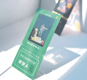 Marque-page personnalisé en forme <span class=keywords><strong>de</strong></span> ticket <span class=keywords><strong>de</strong></span> cinéma avec effet lumière et ombre, design photo DIY, petite carte culturelle et créative sur le thème des stars du cinéma - Product Image 6