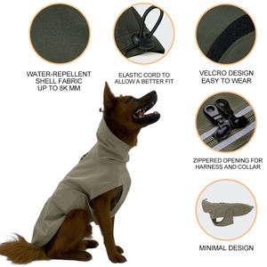 بيع بالجملة فاخر كلاسيكي للربيع مقاوم للماء كلب الصلصال سترة المطر لداشوند وينر داكيل باسوتو مصمم لطيف الحيوانات الأليفة - Product Image 3