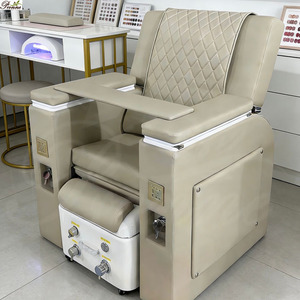 Sillón de Masaje Moderno y Personalizado Todo en Uno para Pedicura y Manicura, Color Rosa, con Bañera Deslizante para Pies - Product Image 5