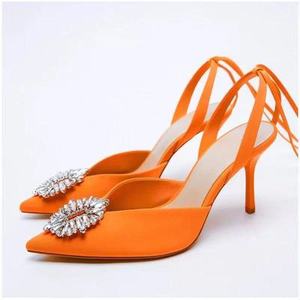 Nouvelles sandales romaines d'été pour femmes à bout pointu et talon aiguille avec bride, chaussures pour femmes - Product Image 3