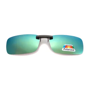 Klip kacamata hitam berkilau perlindungan UV logam tanpa bingkai eksplosif untuk pria dan wanita