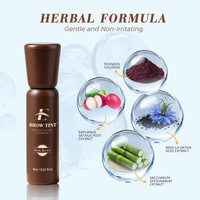 Kit de teinture pour sourcils et cils RISI Vegan semi-permanent longue durée, teinture au henné avec formule gel