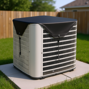 Housse de protection universelle en maille noire toutes saisons 32 x 32 pouces, imperméable, pour climatiseur central extérieur - Product Image 2