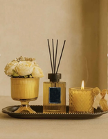 Coffret Cadeau Bougie en Cire de Soja et Diffuseur à Bâtonnets, Ensemble d'Aromathérapie Parfum d'Ambiance, Étiquette Privée, Cadeau de Mariage, Vente en Gros