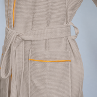 Peignoir de bain absorbant en tissu gaufré pour hôtel et spa, unisexe, avec col kimono, grande taille, longueur intégrale, léger, pour resort