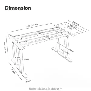 Легко установить эргономичный электрический стол регулируемый по высоте компьютерный стол подъемный стоячий стол