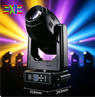 1 pièce Projecteur LED DMX Beam à tête mobile 400W IP20 pour extérieur, avec CRI 90 élevé, étanche, pour DJ/Disco/Mariage/Bar/Club