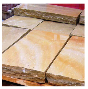 Dalles de pierre naturelle en grès jaune de Lalitpur pour revêtement mural, sol, design extérieur, cour, terrasse, allée - Product Image 5