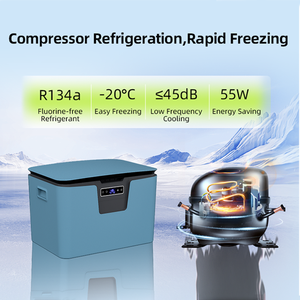 ตู้เย็นในรถยนต์กลางแจ้ง18L U18ตู้เย็นขนาดเล็กแบบพกพาตู้เย็นพลาสติก24V 220V 12V - Product Image 5