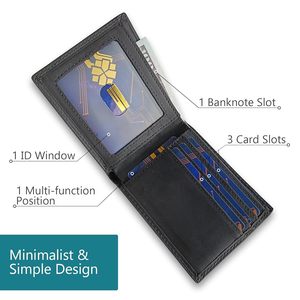 <span class=keywords><strong>Portafoglio</strong></span> da Uomo <span class=keywords><strong>in</strong></span> Vera Pelle con Protezione RFID, Chiusura Aperta, Design Corto e Leggero - Novità di Tendenza - Product Image 2