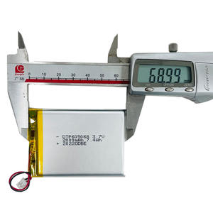 Batería de Iones de Litio 605068 de 2000mAh y 3.7V, Gran Capacidad, Venta Directa de Fábrica, OEM, Polímero Original de Fábrica - Product Image 3