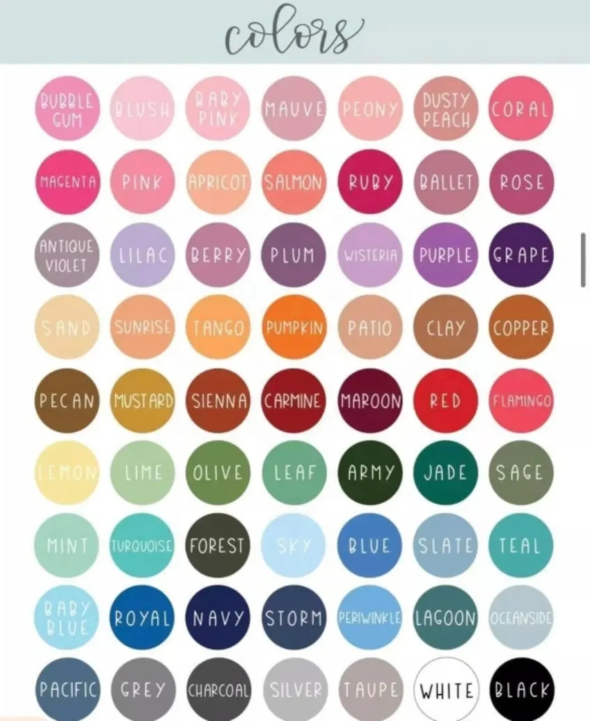 Palette de couleur