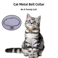 Collier étanche pour animaux de compagnie, plaqué or, en acier inoxydable, avec perle et chaîne cubaine, pendentif cœur personnalisé pour chat