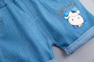 Conjuntos de Ropa para Niños, Marca de Jeans de Algodón, Modelos de Camisetas y Pantalones Cortos para Hombre, Venta al Por Mayor - Product Image 6