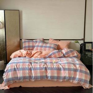 Juego de 3 Piezas de Algodón Lavado Teñido con Hilo Suave - Juego de Ropa de Cama 100% Algodón - Product Image 6
