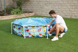 Sombrilla cuidado UV para jardines al por mayor para niños, juego de agua al aire libre, marco de acero, juego de <span class=keywords><strong>piscina</strong></span> redondo sobre el suelo, <span class=keywords><strong>piscina</strong></span> para niños - Product Image 3