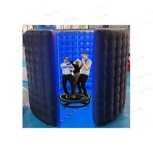 Tenda Gonfiabile LED a 360 Gradi per Eventi e Feste, Materiale Oxford Nero, Cabina Fotografica Personalizzabile, Compatibile con Nightclub, Foto Divertenti - Product Image 2