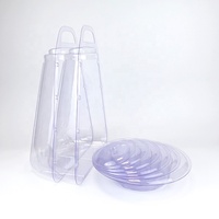Support de présentation en plastique transparent à 6 niveaux pour macarons et biscuits, avec étui de transport, pour la présentation de desserts lors de fêtes