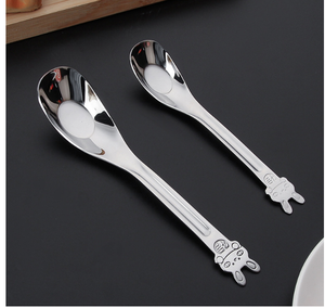 DFU190 Juego de Cubiertos Infantiles de Acero Inoxidable con Diseño de Dibujos Animados de Animales, Cuchara, Tenedor y Cuchillo - Product Image 5