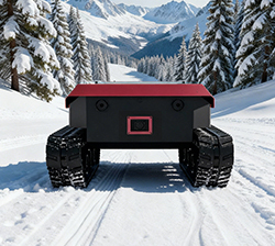 Plataforma Tins-17H de Nuevo Diseño con 350 mm de Distancia al Suelo, Chasis Robótico con Orugas de Goma Resistentes y Enganche para Remolque - Product Image 4
