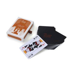 Custom Design Eco Friendly Jeu De Carte <b>Poker</b> Gift Drawer Box Recycled Pvc Playing Cards Sheet - Product Image 2
