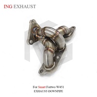 Collecteur d'échappement en acier inoxydable ING Fashion pour Smart Fortwo W451, haute performance, pièces de tuning automobile, 1,5 mm