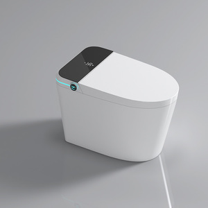 Inodoro Inteligente con Bidé Automático, Asiento con Calefacción, Control Remoto, Autolimpieza, Drenaje en Forma de S, Doble Descarga para Baños Modernos - Product Image 1