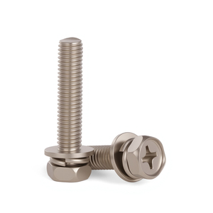 Nickel Plated Phillips Hex Flange <b>Bolts</b> <b>M4</b> M5 M6 M8 M10 Combination Screw - Product Image 4