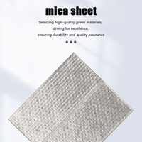 Panneau de mica d'isolation thermique ignifuge/panneau d'isolation à haute température pour batteries et fours à micro-ondes feuille/papier de mica